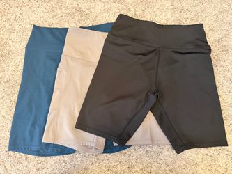 Women's High-Waist Biker Shorts Bundle (3 Pairs)