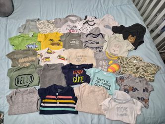 Baby boy 3-6 months 36 piece short sleeve bodysuits