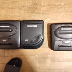 Sega Genesis Model 2 And Sega CD Model 2