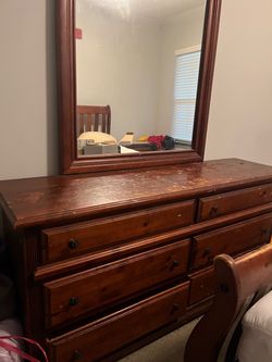 FREE Wood Dresser with Mirror