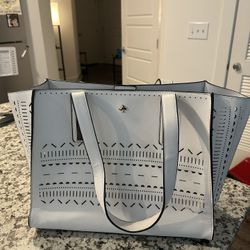 White Laser-Cut Tote Bag
