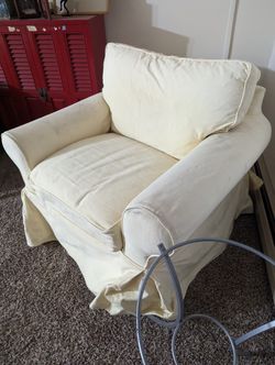 Tan Armchair With Ottoman Mitchell Gold 