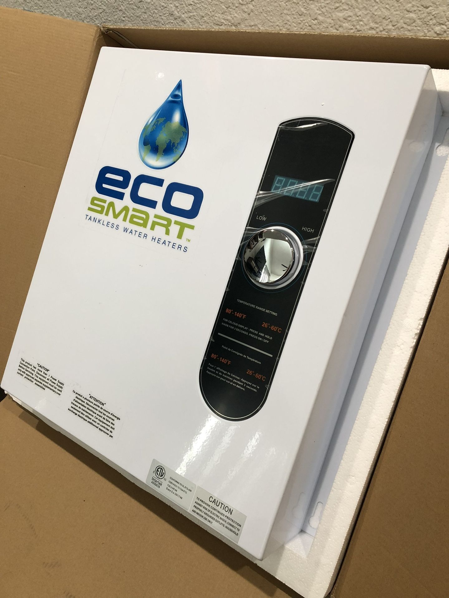 EcoSmart ECO 27 Tankless Water Heater, Electric for Sale in Diamond Bar, CA  - OfferUp