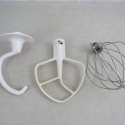 KitchenAid Mixer Attachments Set Of 3: Dough Hook, Paddle Beater,Whisk
