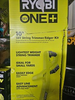 Ryobi 18V ONE+ 10" String Trimmer/Edger Kit