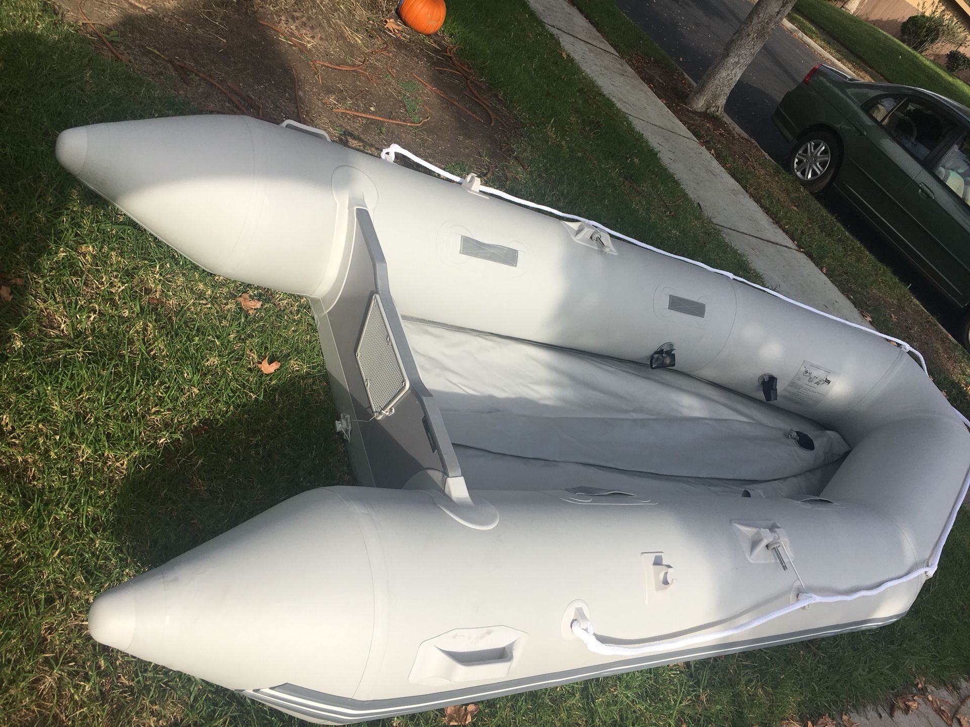 NEW UNUSED !!! TANGKULA Inflatable Zodiac rigid aluminum boat