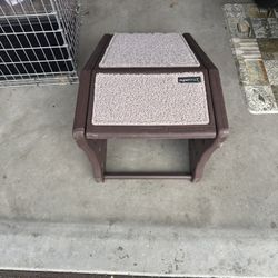 Pet Ramp Indoor/ Outdoor Heavy Duty Plastic W/ Non-slip Mat On Ramp