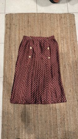 Zara brown polkadot skirt