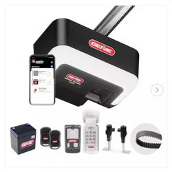 Genie Industrial Design 1-1/4 HP Smart Belt Garage Door Opener with LED Lighting and Battery Backup