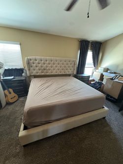 King Size tufted Headboard and frame