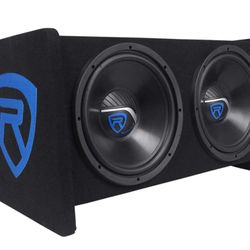 Dual 12" Rockville Subwoofers With Mono Amp