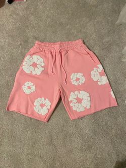 Pink Denim Tears Cotton Wreath Shorts