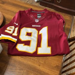 Redskin Jersey #91 - Large