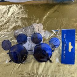 Tokyo Disney Parks Resort Mickey Mouse blue Sunglasses Exclusive Fashion 