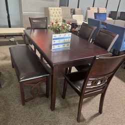 OM• $38 Initial • Brand New Ebony Dining Set