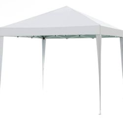 Impact Canopy 10' x 10' Canopy Tent Gazebo with Dressed Legs, White