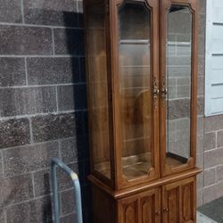 Display Cabinet With Lower Storage. 