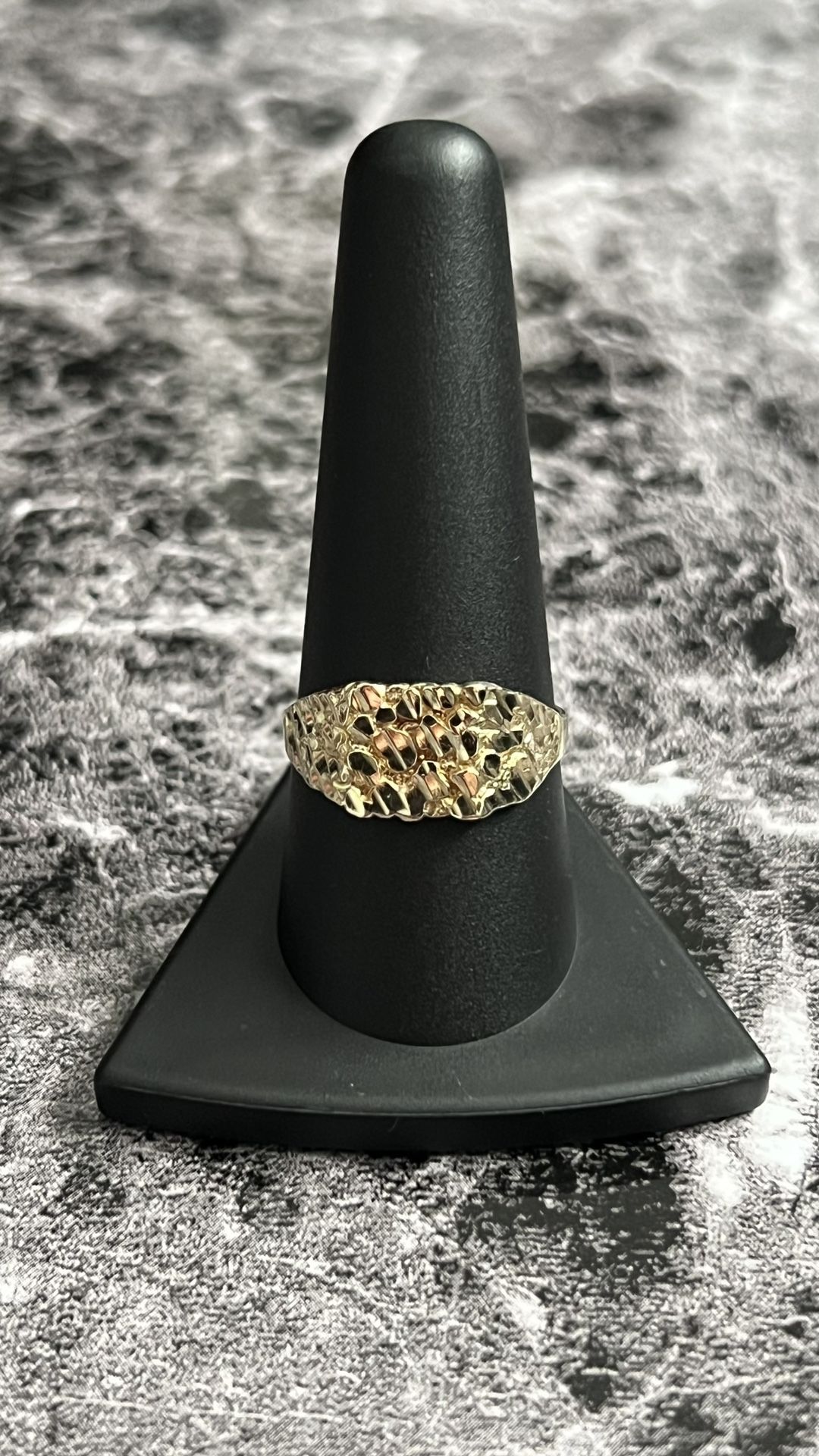 10 Karat Gold Nugget Ring