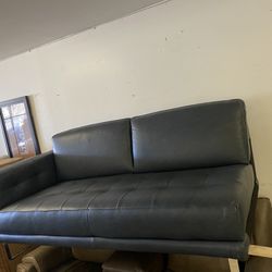 NEW LEATHER  PARTIAL SECTIONAL SOFA