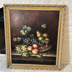 Vintage Oil Painting Signed Magyier 25”Lx29”H