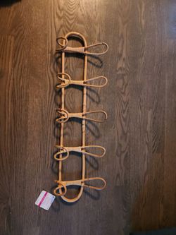 Wicker rattan wall hooks NEW