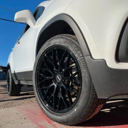 18x8 Versus Wheels And Tires 235/50/18 Bridgestone HT
