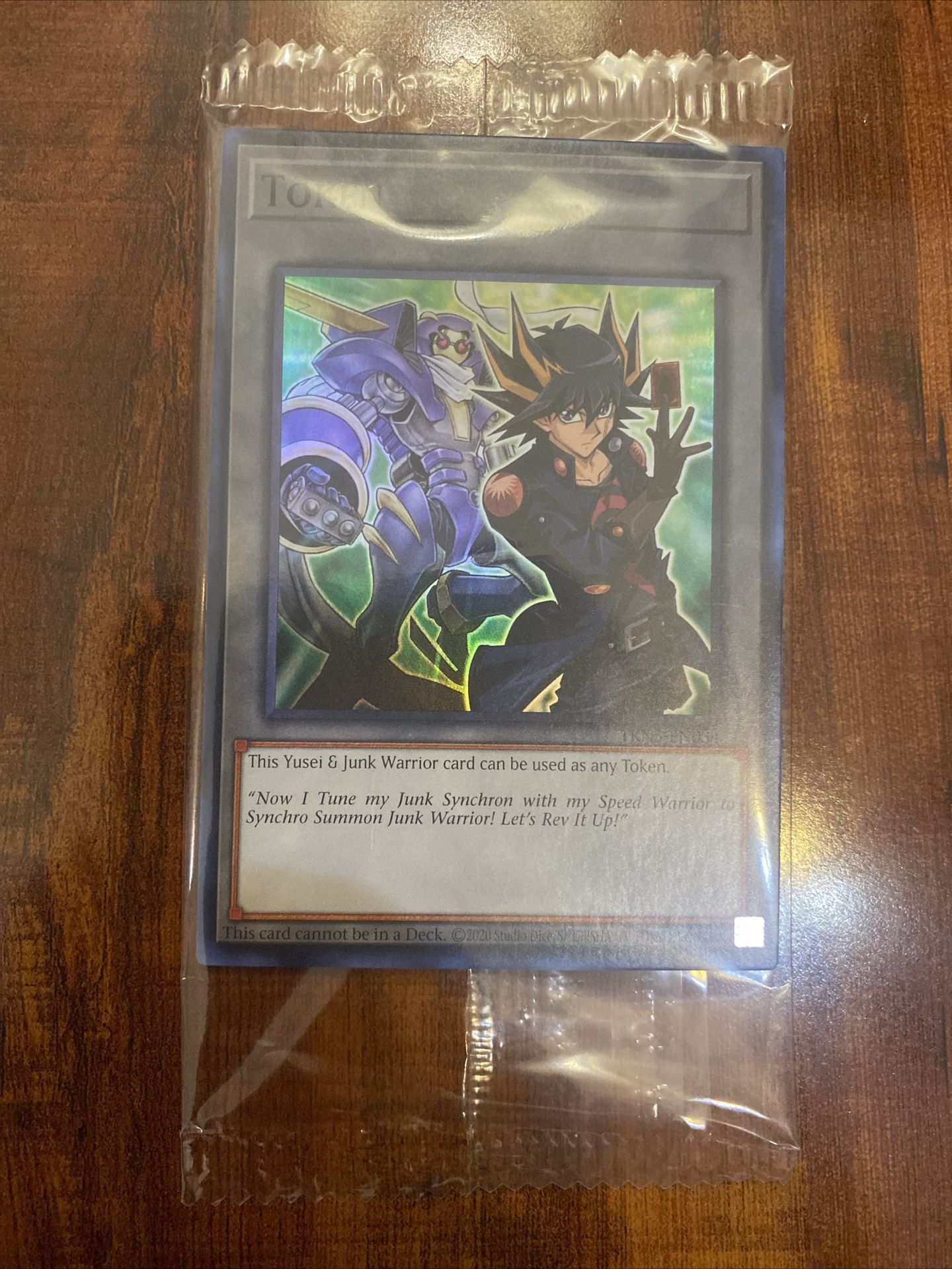 Yugioh Yusei & Junk Warrior TKN5-EN034 Doom of Dimensions Mini Box Token Sealed!