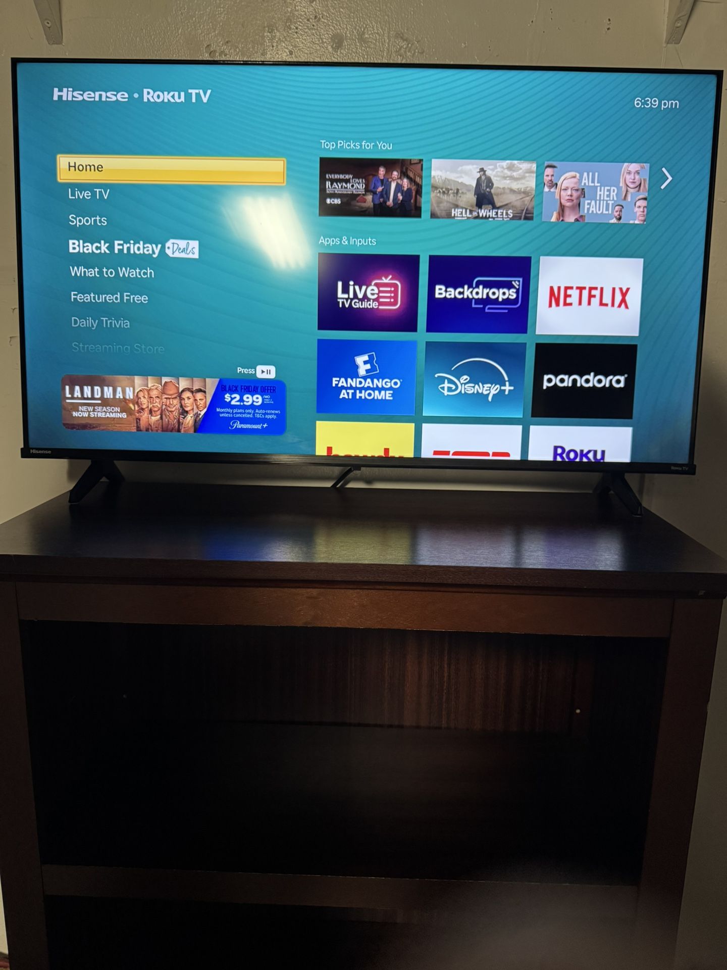 40 “ Roku Hisense TV