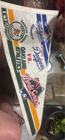 1988 World Series Pennant Oakland Athletics vs Dodgers