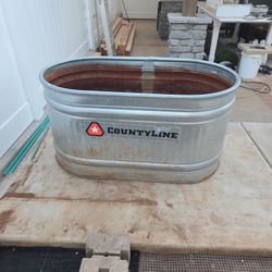 Galvanized Steel Stock Tank Raised Bed Planters (2)