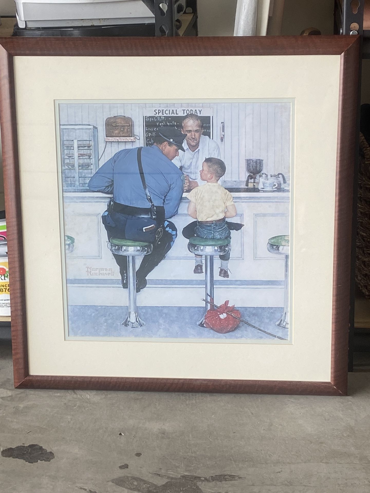 Norman Rockwell “Runaway“ 24”x26”