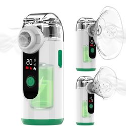 Hand-held Nebulizer, Portable with Self-Clean Mode, Rechargeable
