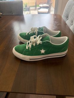Converse One Star Green Suede Low-Top Sneakers