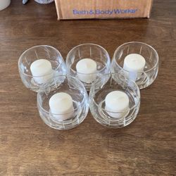5 Votive Candle Holders 