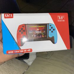 Q21 All Red Handheld Game Console, 500 Retro preloaded games, 3.5" HD Screen