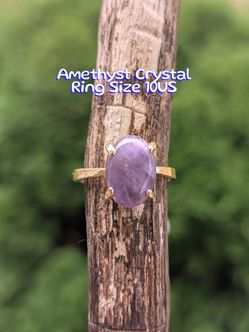 Stunning Amethyst Crystal Ring