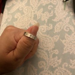 Stainless Steel Wedding Band Size 6.5