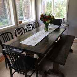 Custom Designed Farmhouse Dining Tables.