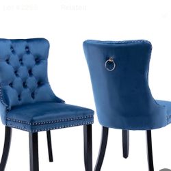 Beautiful Navy Blue Dining Chairs 2