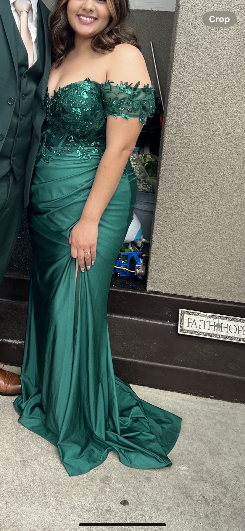 Emerald Green Prom Formal Dress