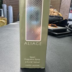 Vintage Estée Lauder Aliage Sport Fragrance Spray 2oz 60ml w/ Box