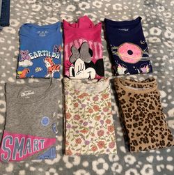 Girls Size 4T Shirt Bundle – 6 Pieces