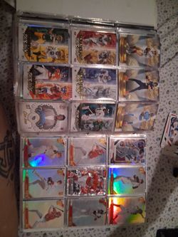Mixed Sports Trading Cards Lot in Binder Pages