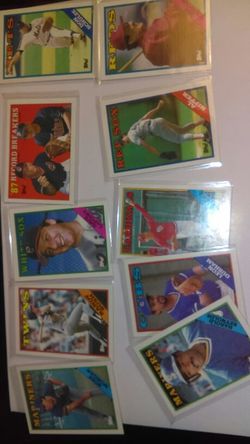 Baseball and football cards