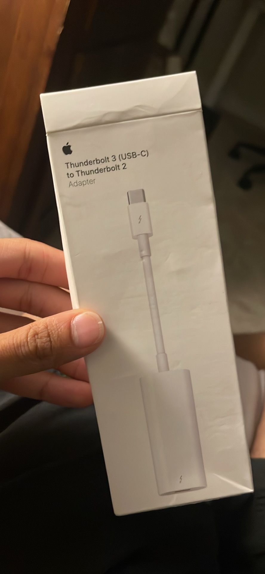 Apple - Thunderbolt 3 (USB-C) to Thunderbolt 2 Adapter - White