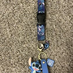 Stitch  Keychain And Key Lanyard 