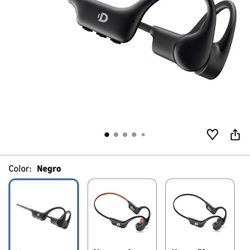 Open-ear sports headphones, wireless bone conduction earbuds, built-in 32GB MP3 player, with microphone, IP68 sweat and water resistant, up to 8 hours