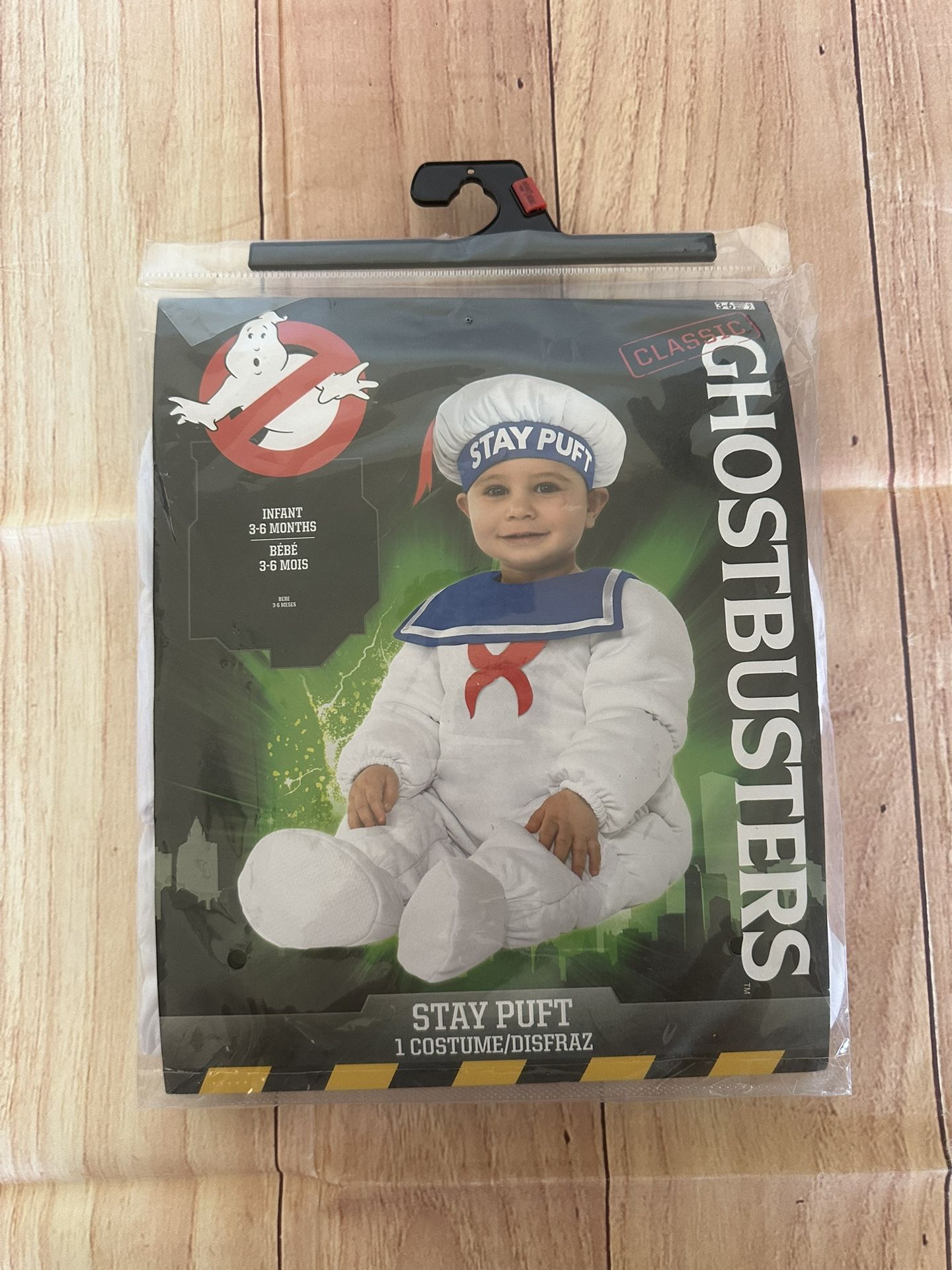 Ghostbusters Stay Puft Marshmallow Man Baby Boy Costume Size 3-6 Months 