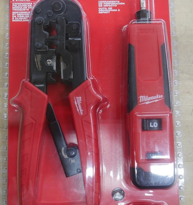 Milwaukee 48-22-8101 Twisted Pair Install Kit Non-Slip Grips new .