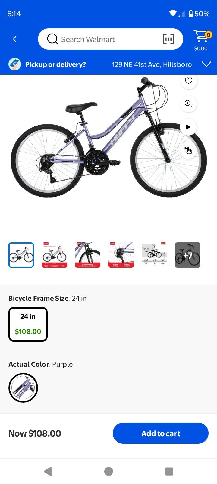 Huffy 24" Women's Mountain Bike